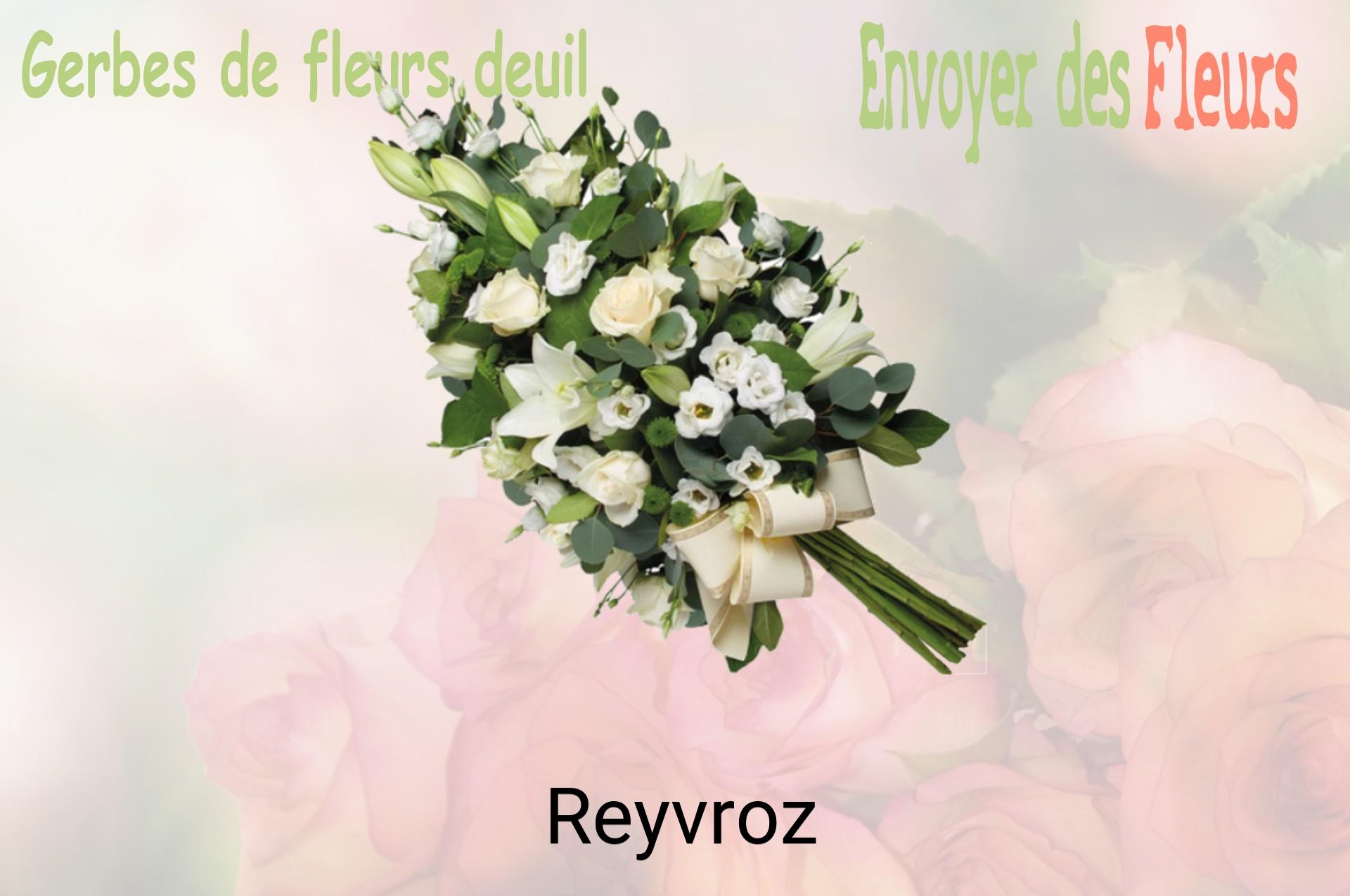 Gerbe de fleurs de deuil livrée à Reyvroz